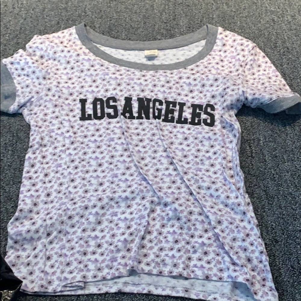 LA hearts cropped tee